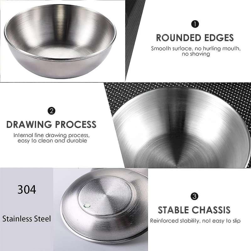 Sauce Cups 4pcs Sauce Bowls 130ml /3.46inch Dressing Container Small Bowls for Dipping,seasoning Co