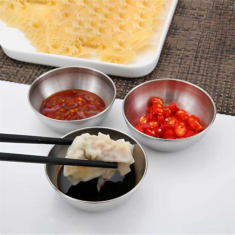 Sauce Cups 4pcs Sauce Bowls 130ml /3.46inch Dressing Container Small Bowls for Dipping,seasoning Co