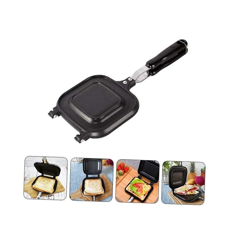 Sandwich Skillet Bread Loaf Pans for Baking Egg Cookers Cookware Double Pie Iron Toaster Sandwich Ma