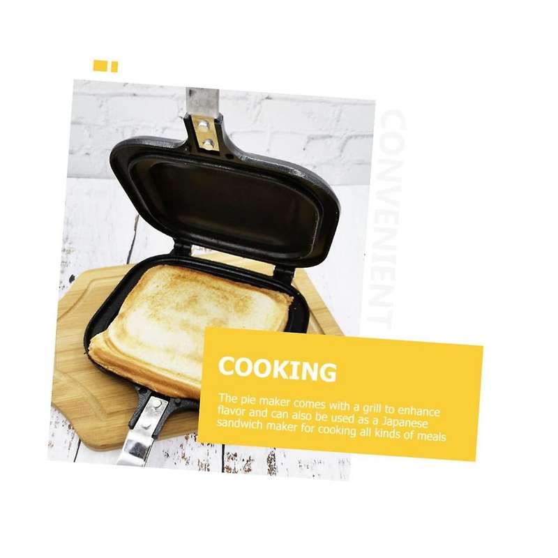 Sandwich Skillet Bread Loaf Pans for Baking Egg Cookers Cookware Double Pie Iron Toaster Sandwich Ma