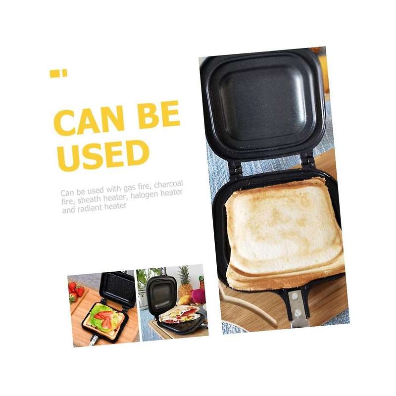 Sandwich Skillet Bread Loaf Pans for Baking Egg Cookers Cookware Double Pie Iron Toaster Sandwich Ma