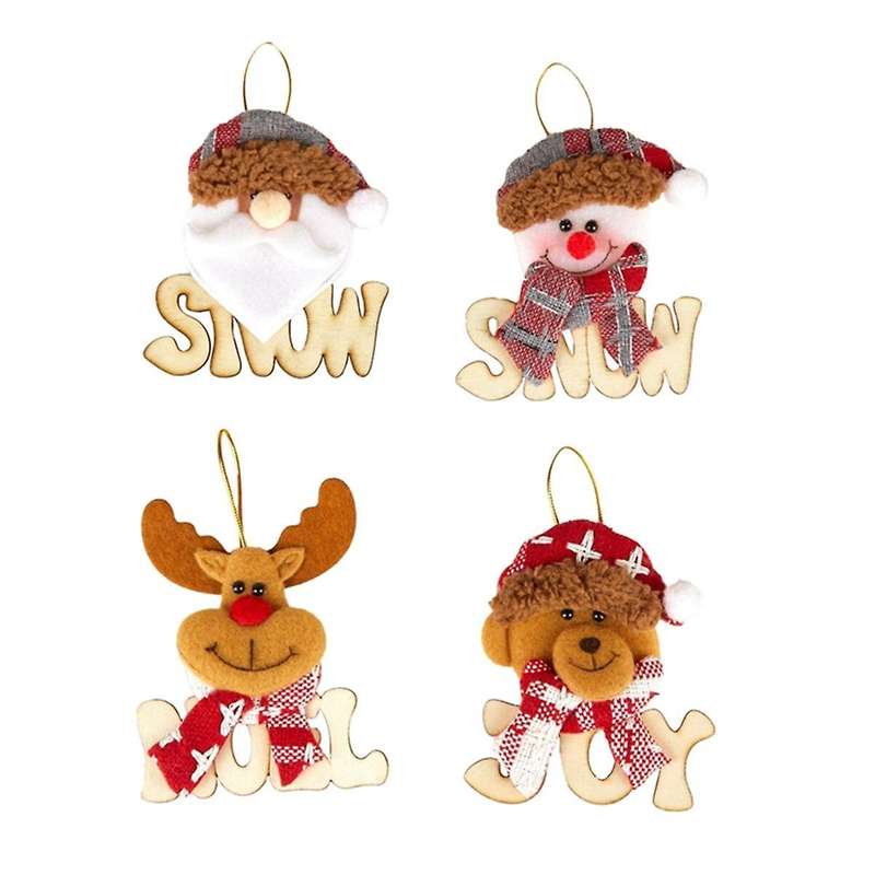 Santa Deer Pendant Christmas Tree Decoration Pendant Gift Cute Santa Home Decor Christmas Ornament
