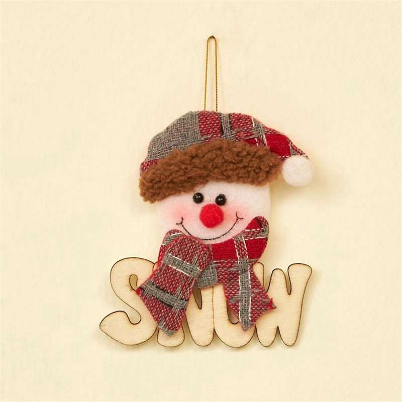 Santa Deer Pendant Christmas Tree Decoration Pendant Gift Cute Santa Home Decor Christmas Ornament