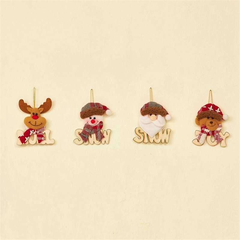 Santa Deer Pendant Christmas Tree Decoration Pendant Gift Cute Santa Home Decor Christmas Ornament