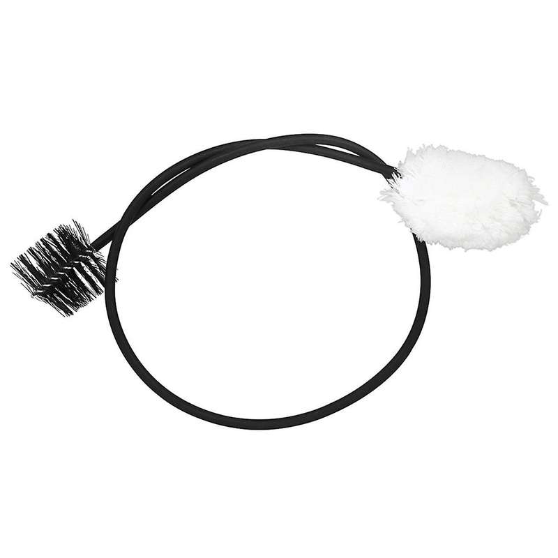 Saxophone Bent Neck Inner Cavity Double-Ended Nylon + Cotton Cleaning Brush 50cm,Wind Instrument Cav