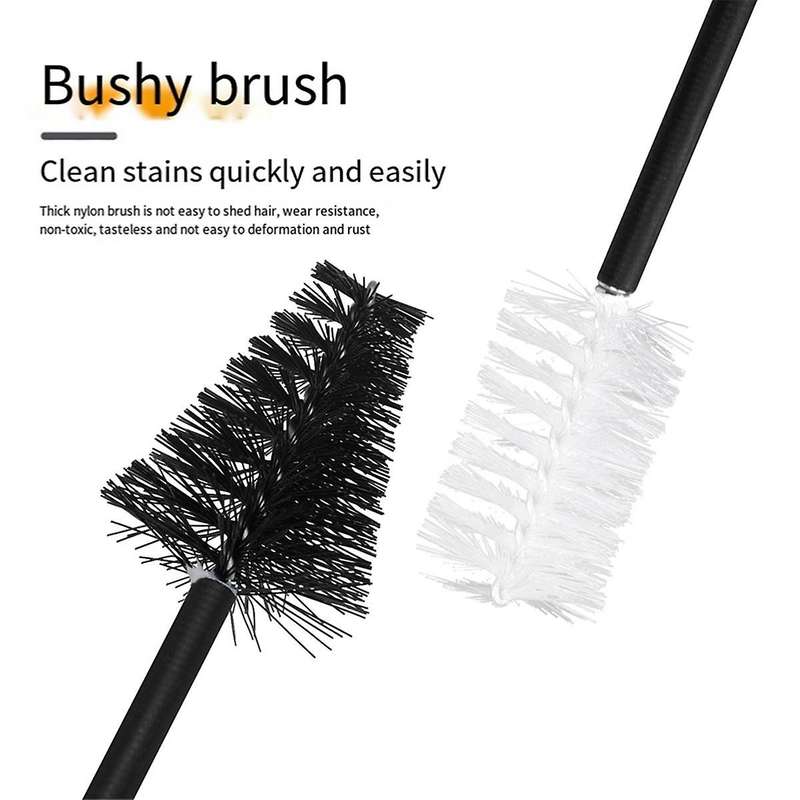 Saxophone Bent Neck Inner Cavity Double-Ended Nylon Cleaning Brush 83cm,Instrument Maintenance and C