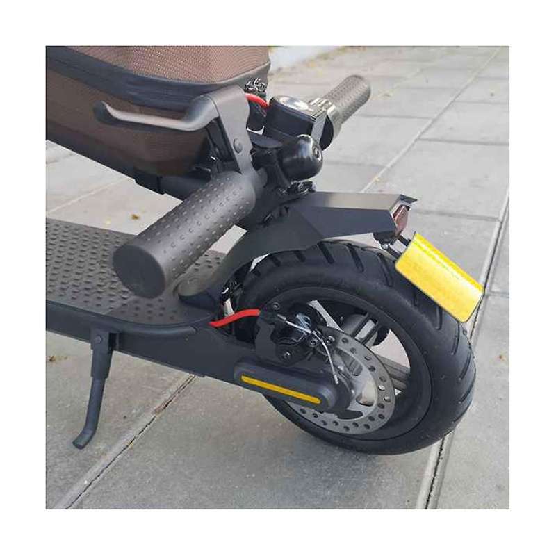 Scooter Fenders Rear Mudguard Tail Light Kit with License Plate Flap for Electric , Pro 2, Red