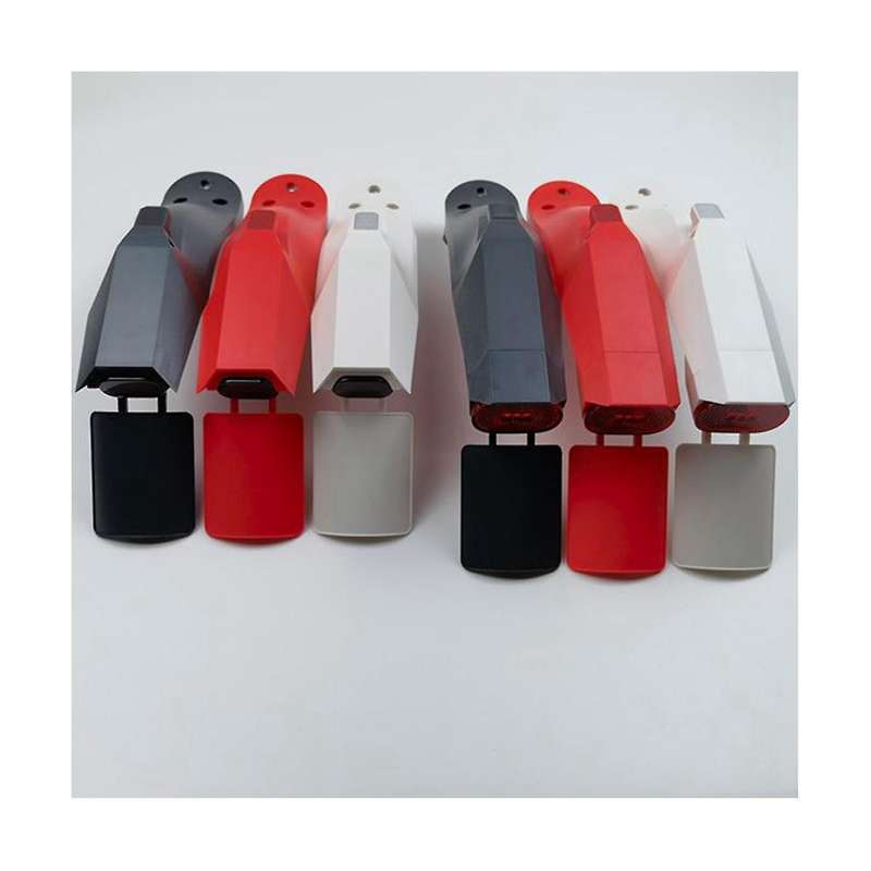 Scooter Fenders Rear Mudguard Tail Light Kit with License Plate Flap for Electric , Pro 2, Black