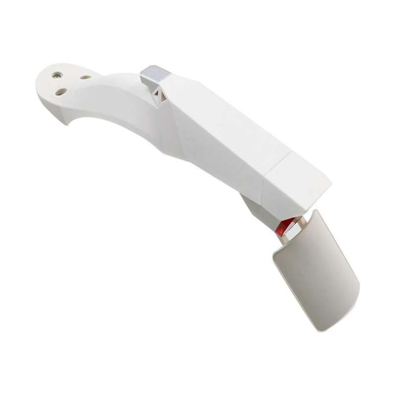 Scooter Fenders Rear Mudguard Tail Light Kit with License Plate Flap for Electric , Pro 2, White