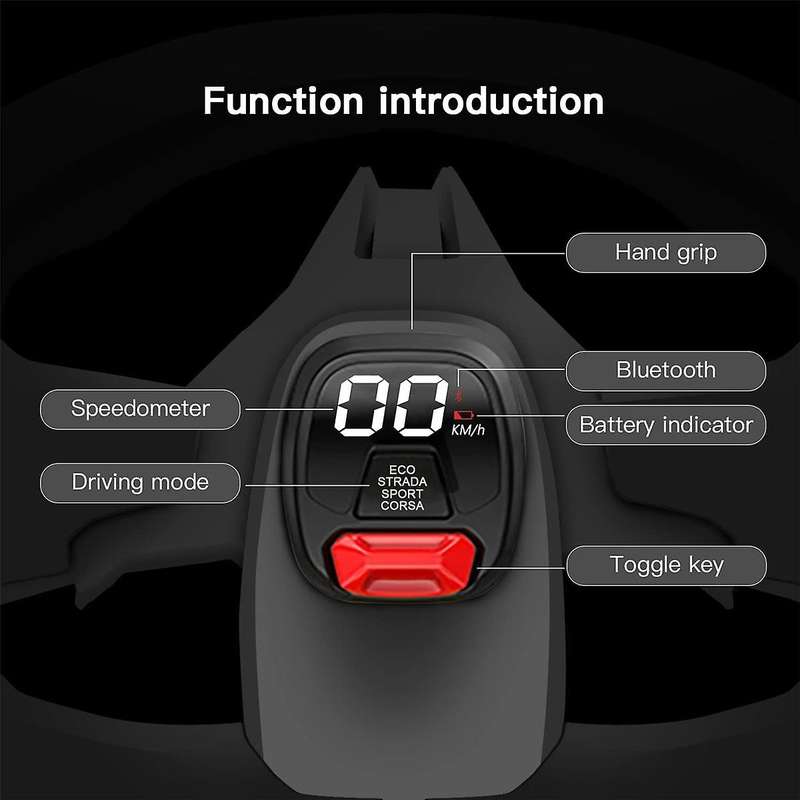 Scooter Stopwatch Compatible for Pro Gokart Kit Self Balance Electric Scooter Instrument Display Ac