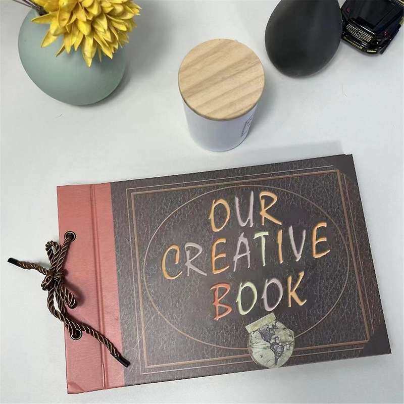 Scrapbook Photo Album, Book Scrapbook,Words Cover Movie Up Travel Scrapbook for Couples Weddings Tra