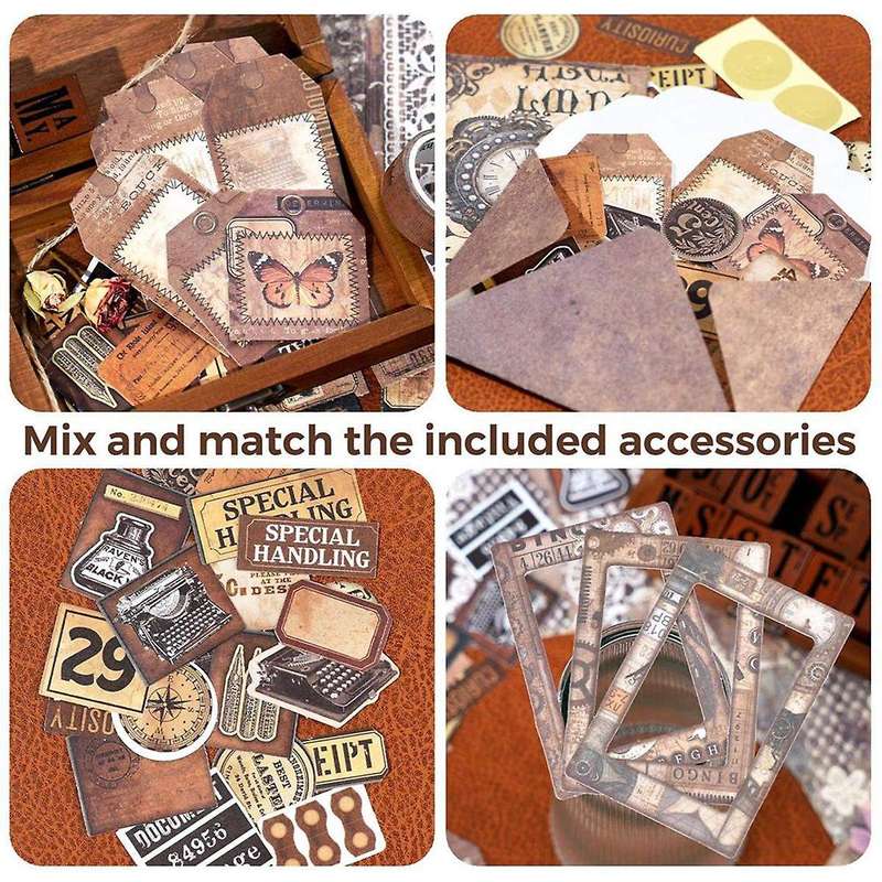Scrapbooking Kit, The-Love Poems Series - Vintage Items, Box Packaging for Scrapbooking Materials