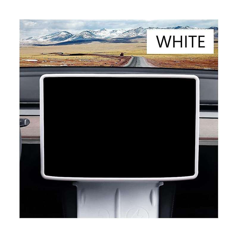 Screen Protector Frame for Model Y Accessories 2017-2023 Silicone Center Console Decor Protection
