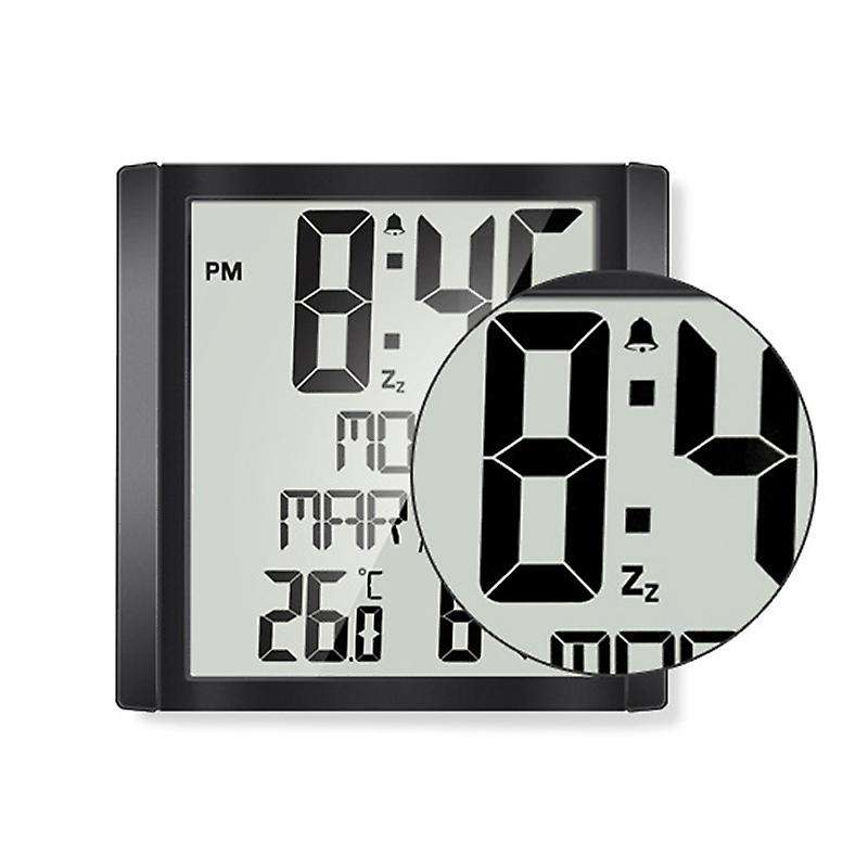 Screen Wall Clock Home Temperature and Humidity Meter Alarm Clock Living Room Digital Electronic C