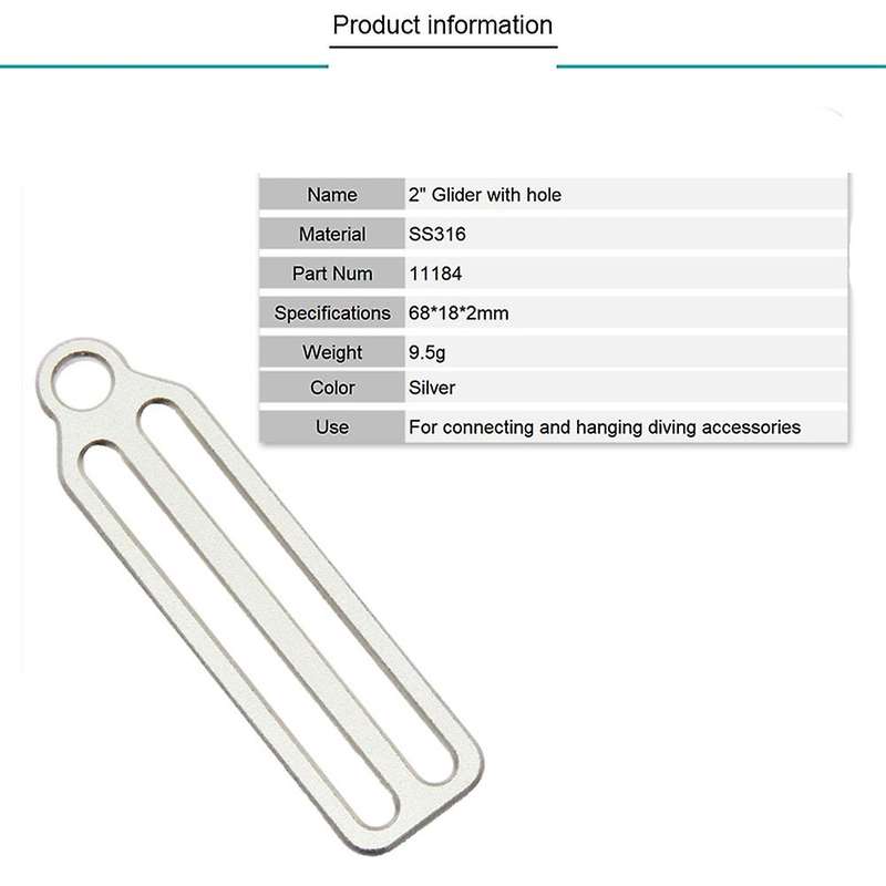 Scuba Diving Diving Sidemount Bcd Fixing Buckle Rope Retainer for 2inch Webbing Diving Accessories