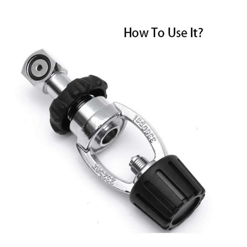 Scuba Diving Cylinders Bcd Din to Yoke Fill Adapter Tank Filling Adaptor Valve 300bar Din to Standa