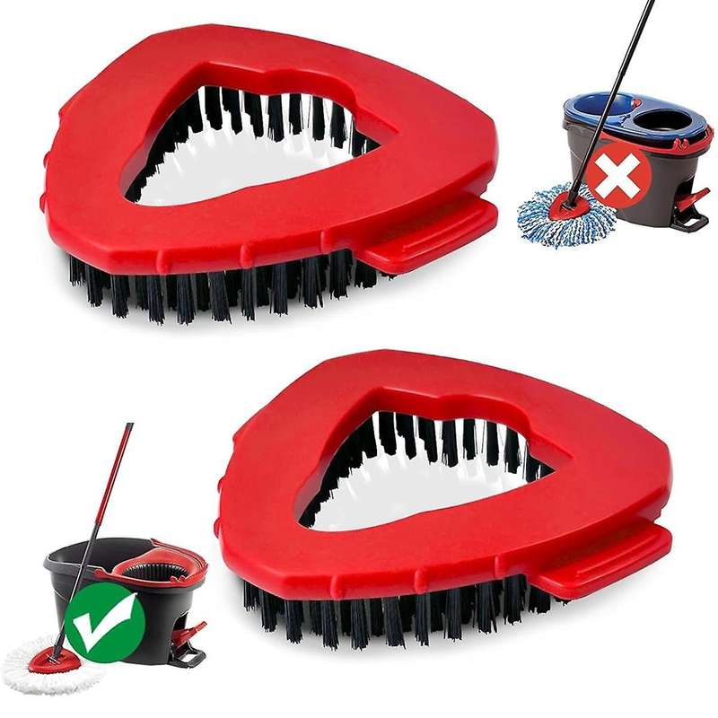 Scrub Brush, 2 Pcs Scrub Brush Head Compatible for O EasyWring 1-Tank System, Hard Bristle Cleaning