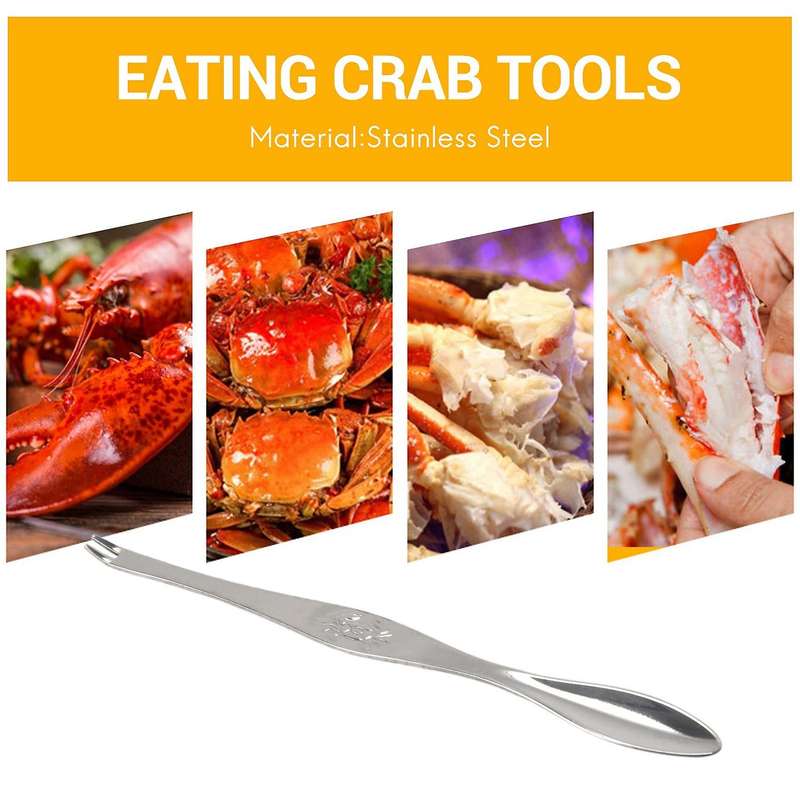 Seafood Tool Stainless Steel Lobster Clamp Pliers Clip Pick - 5Pcs