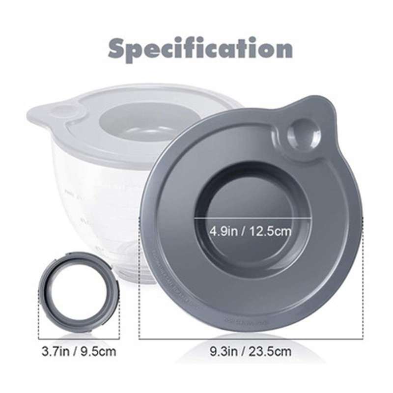 Sealing Lid Tilt Head Lid Sealing Cover for K5GB 5-Quart Mixer Glass Bowl Holder and Pouring Shield