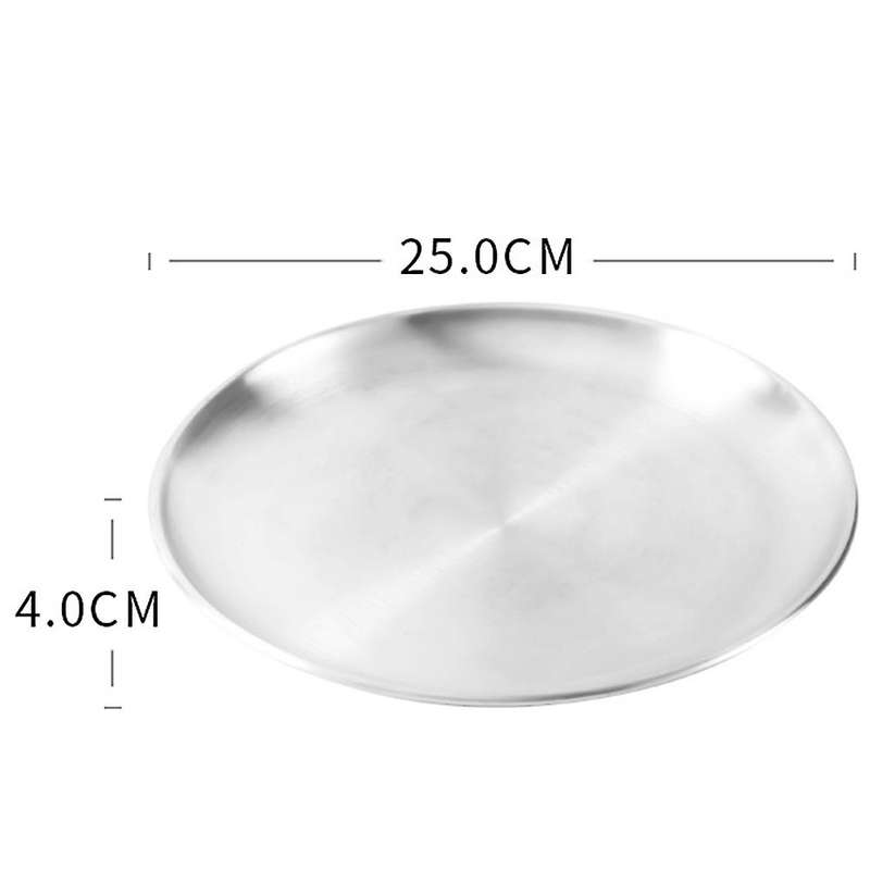 Seafood Plate Set Double Stainless Steel Plate Afternoon Tea Cake