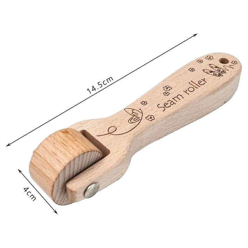 Seam Roller Beech Wood Tailors Seam Flattening Tool Accessories Professional Supplies Point Tuner F