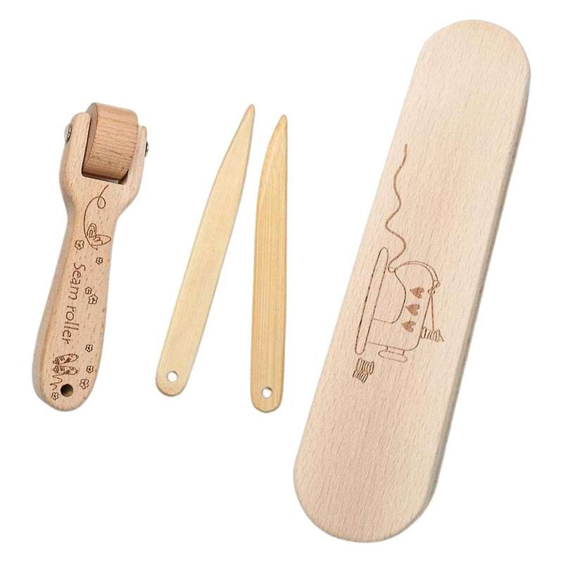 Seam Roller Beech Wood Tailors Seam Flattening Tool Accessories Professional Supplies Point Tuner F