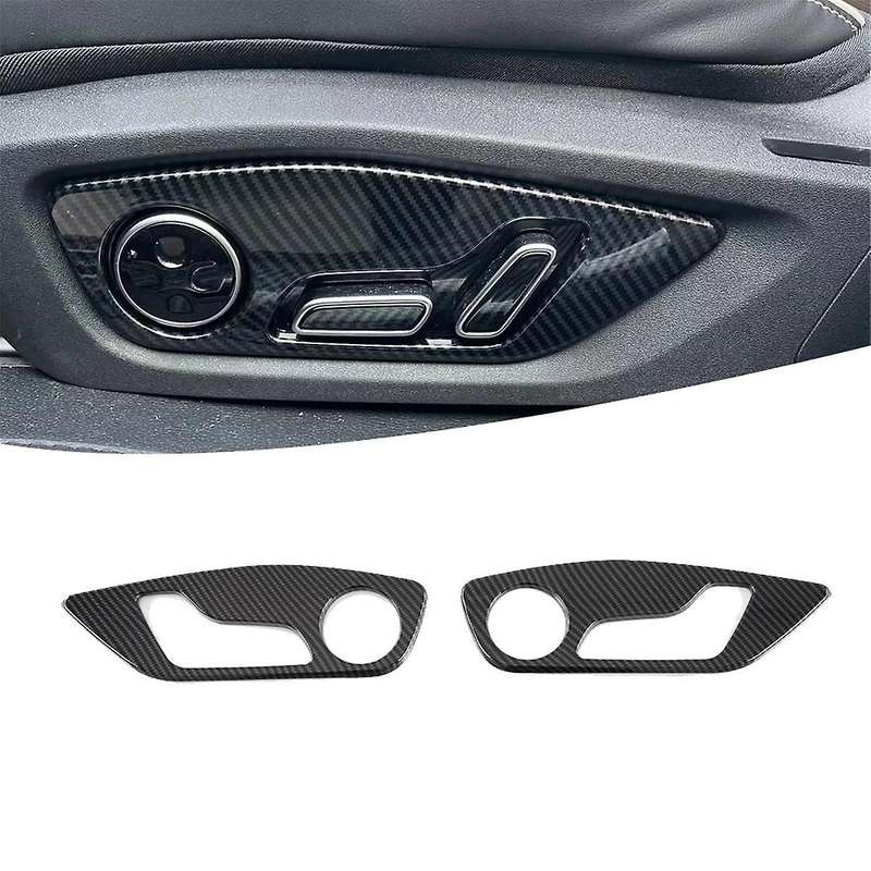 Seat Adjustment Switch Trim Cover Decoration Carbon Fiber Look for TANG
