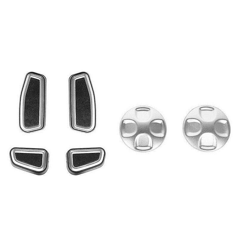 Seat Adjustment Button Cover Trim for Charger 2015-2020 Durango 2011-2020 RAM 2018-2020, Black+Silve