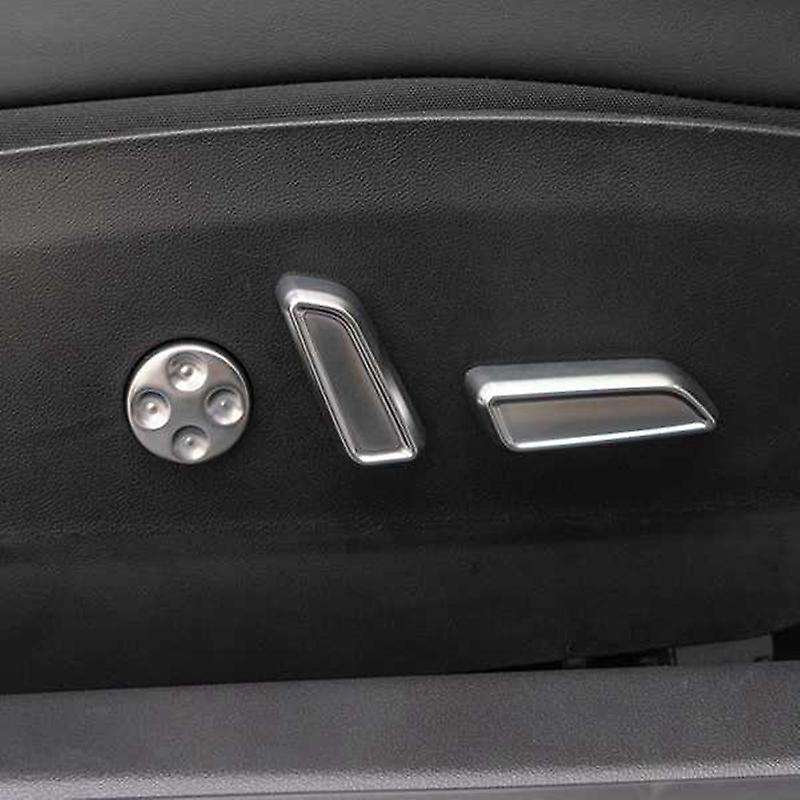 Seat Adjustment Switch Button Cover Car Interior Aluminum Alloy Decor Trim Protector for