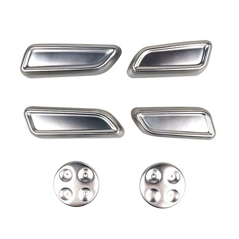 Seat Adjustment Switch Button Cover Car Interior Aluminum Alloy Decor Trim Protector for