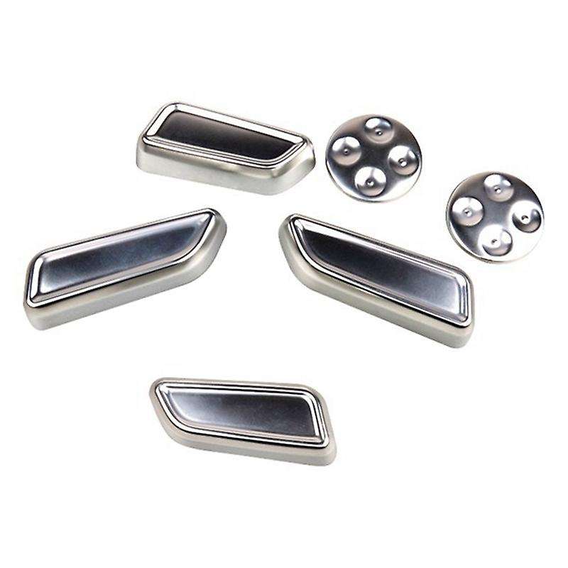 Seat Adjustment Switch Button Cover Car Interior Aluminum Alloy Decor Trim Protector for