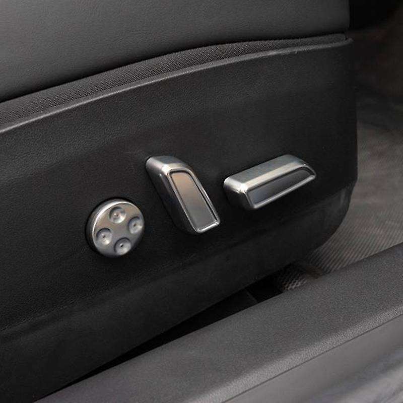 Seat Adjustment Switch Button Cover Car Interior Aluminum Alloy Decor Trim Protector for