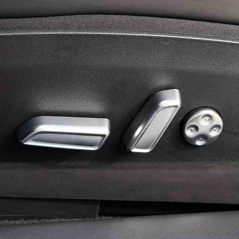 Seat Adjustment Switch Button Cover Car Interior Aluminum Alloy Decor Trim Protector for