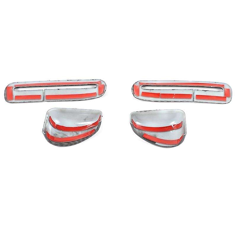 Seat Safety Belt Button Decor Cover Trim Kit for Charger 2011-2020 Car Accessories, Carbon Fiber