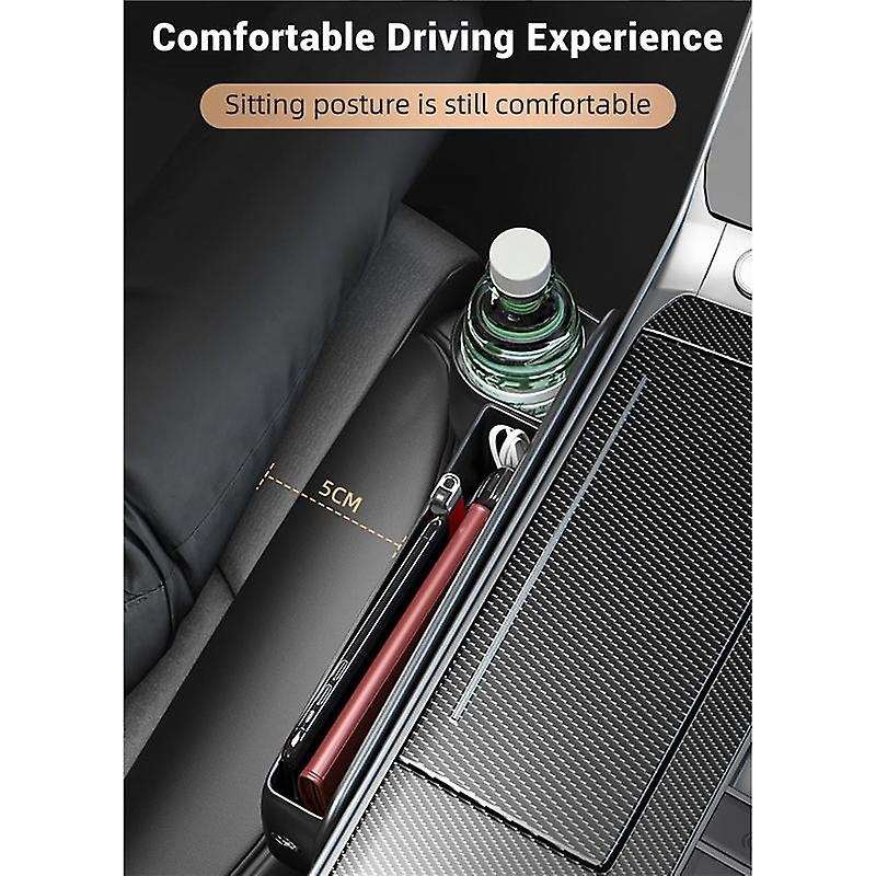 Seats Space Storage Bag Pu Right Car Auto Console Side Car Crevice Storage Box Slit Space Filler Wi