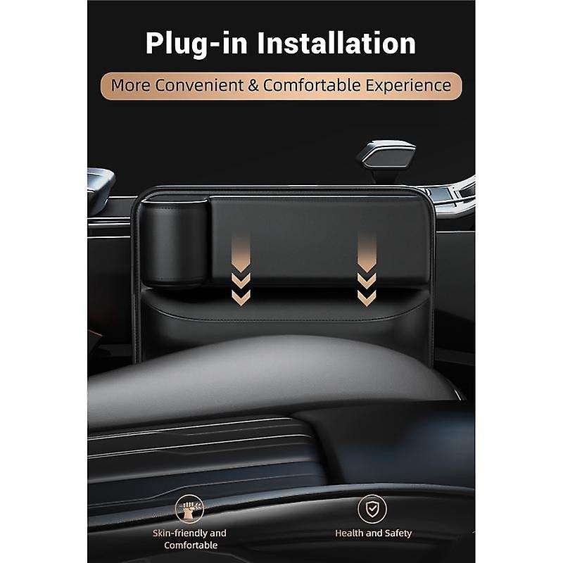 Seats Space Storage Bag Pu Right Car Auto Console Side Car Crevice Storage Box Slit Space Filler Wi