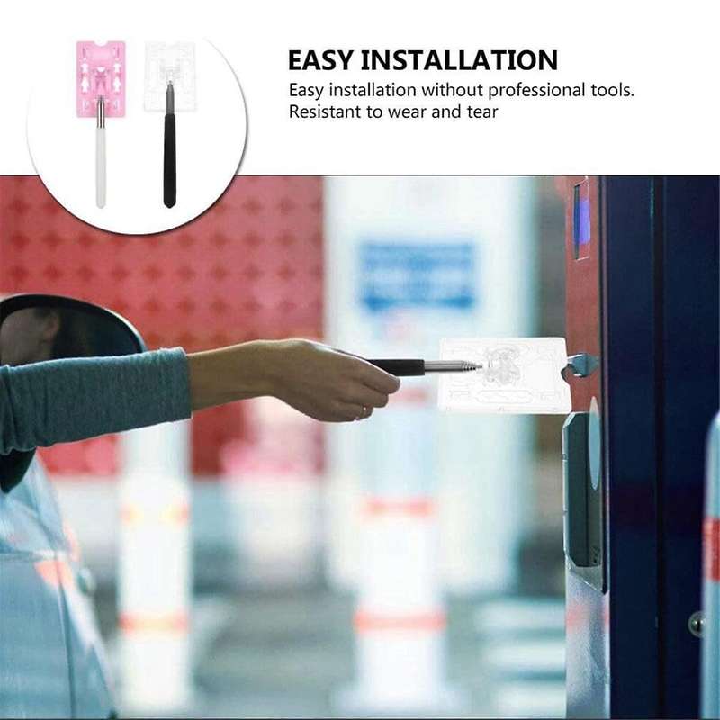 Security Kiosk Door Opening Parking Lever Extension Car Driving Artifact Telescopic Swipe Card Parki
