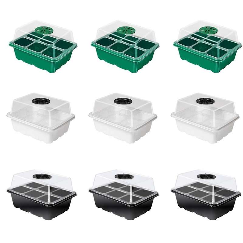 Seed Starting Kit with Adjustable Humidity Dome and Basic Plant Starting Kit Mini Greenhouse Germina