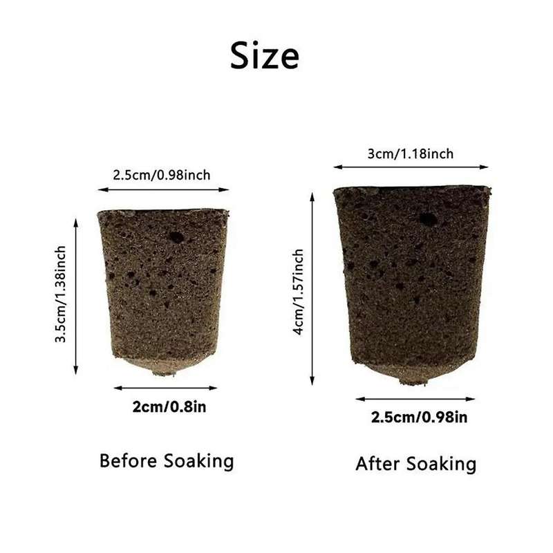 Seed Starting Sponge for Quick Germination, Root Growing Sponge, Quick Root Stopper for Vegetables,S