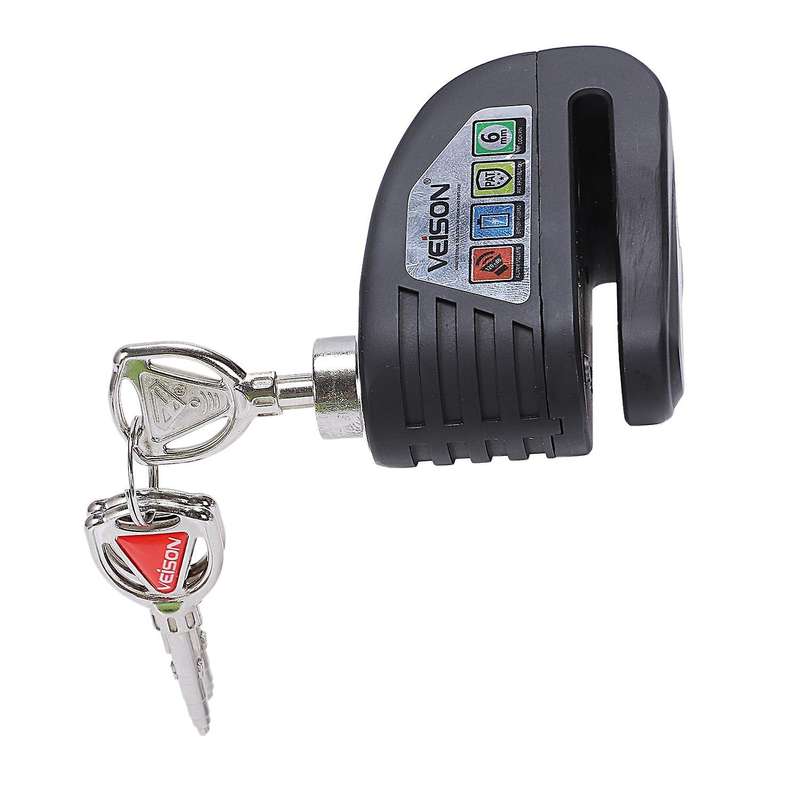Security Motorcycle Disc Brake Lock Alarm Anti-Theft Bike Padlock Brake Disc Lock Bicycle Warning Wa