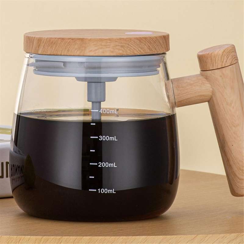 Self Stirring Mug, Electric High Speed Mixing Cup, Self Stirring Coffee Mug, Glass Automatic Stirrin