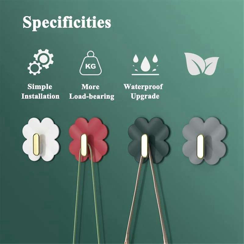 Self Adhesive Hooks for Wall No Damage Heavy Duty Bag Hanger Decorative Purse Holder Sticky Wall Ho
