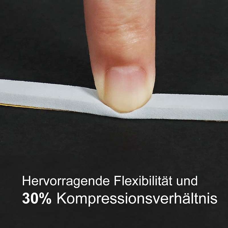 Self Adhesive Foam Tape Door Window Seal Door Draught Excluder Weatherstripping, 6mm Wide X 3mm Thi