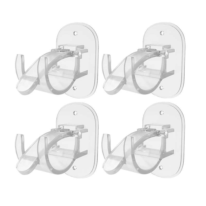 Self Adhesive Curtain Rod Holders,No Drill Curtain Brackets,Curtain Rod Brackets No Drill,for Bedroo