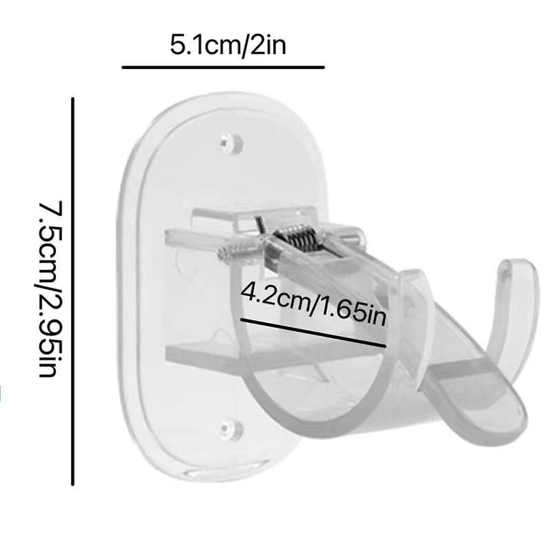 Self Adhesive Curtain Rod Holders,No Drill Curtain Brackets,Curtain Rod Brackets No Drill,for Bedroo
