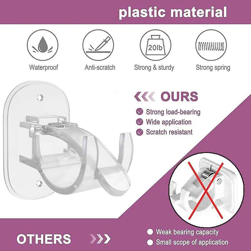 Self Adhesive Curtain Rod Holders,No Drill Curtain Brackets,Curtain Rod Brackets No Drill,for Bedroo