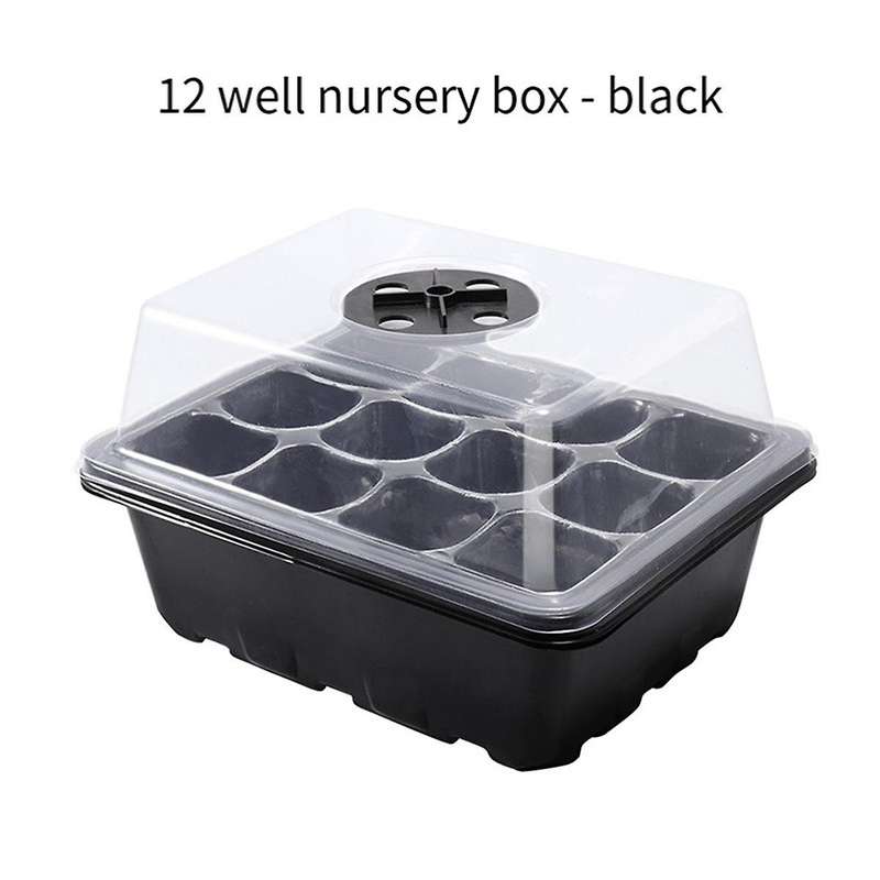 Seedling Tray, Cell Humidity Adjustable Seed Starting Kit with Dome and Base, Greenhouse Germination