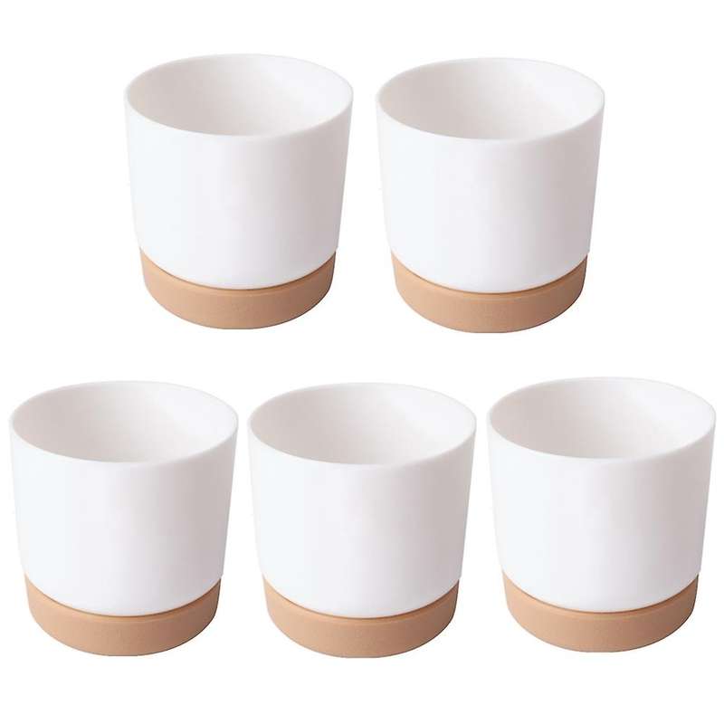 Self Watering Plant Pot Double Layer Plant Flowerpot Gardening Flower Pots Imitation Ceramic Greener