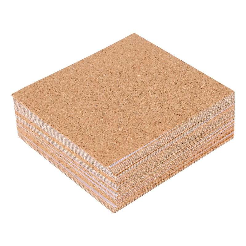 Self-Adhesive Cork Coasters,Cork Mats Cork Backing Sheets Compatible Coasters and DIY Crafts Supplie