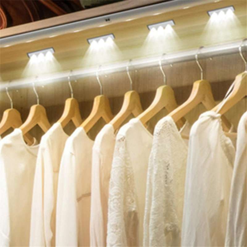 Self-Adhesive LED Cabinet Lights Wardrobe Lights Touch-Sensitive Atmosphere Lights LED Vanity Lights